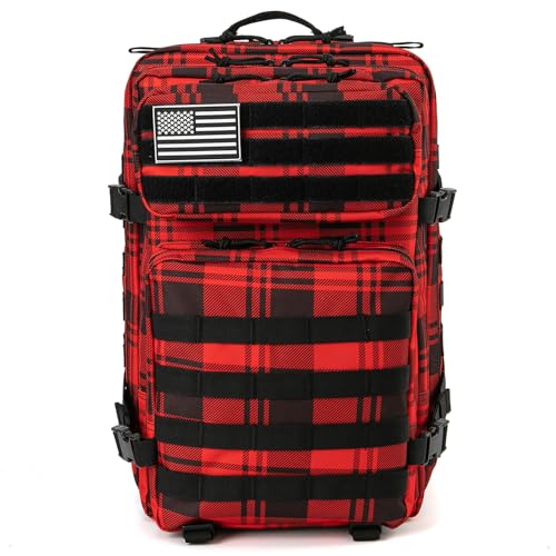 Image of QT&QY 45L Military Tactical Backpacks Molle Army Assault Pack 3 Day Bug Out Bag Hiking Treeking Rucksack