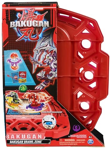 BAKUGAN Brawl Zone Compact Playset with Special Attack Dragonoid, Customisable Action Figure, Trading Cards, Kids’ Toys for Boys and Girls 6 and up
