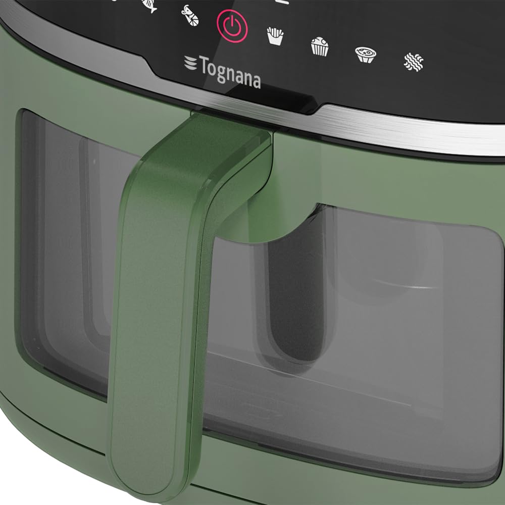 Tognana Iridea, Friggitrice Ad Aria 8,3 L, Plastica-acciaio inox, verde