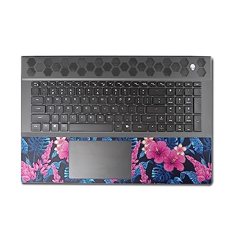 Image of MightySkins Skin Compatible with Alienware M18 R1 (2023) Full Wrap Kit - Contrast Hibiscus | Protective, Durable, and Unique Vinyl Decal wrap Cover | Easy to Apply & Change Styles | Made in The USA