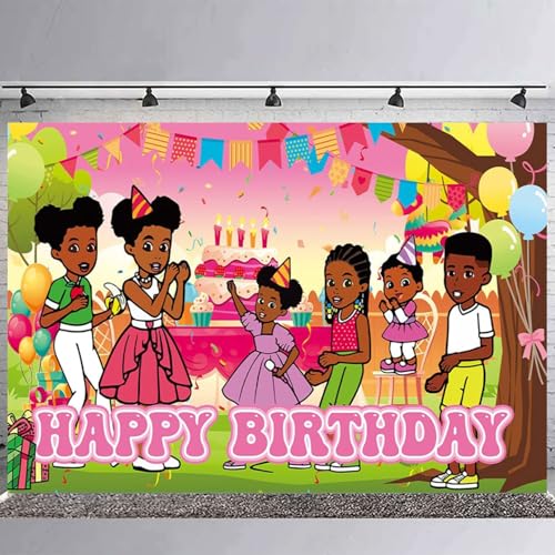Image of Corner of Gracies Birthday Decorations,Finding Dory Backdrops for Party Decorations Supplies,Gracie Happy Birthday Banner Backdrop for Party Supplies (5x3ft)