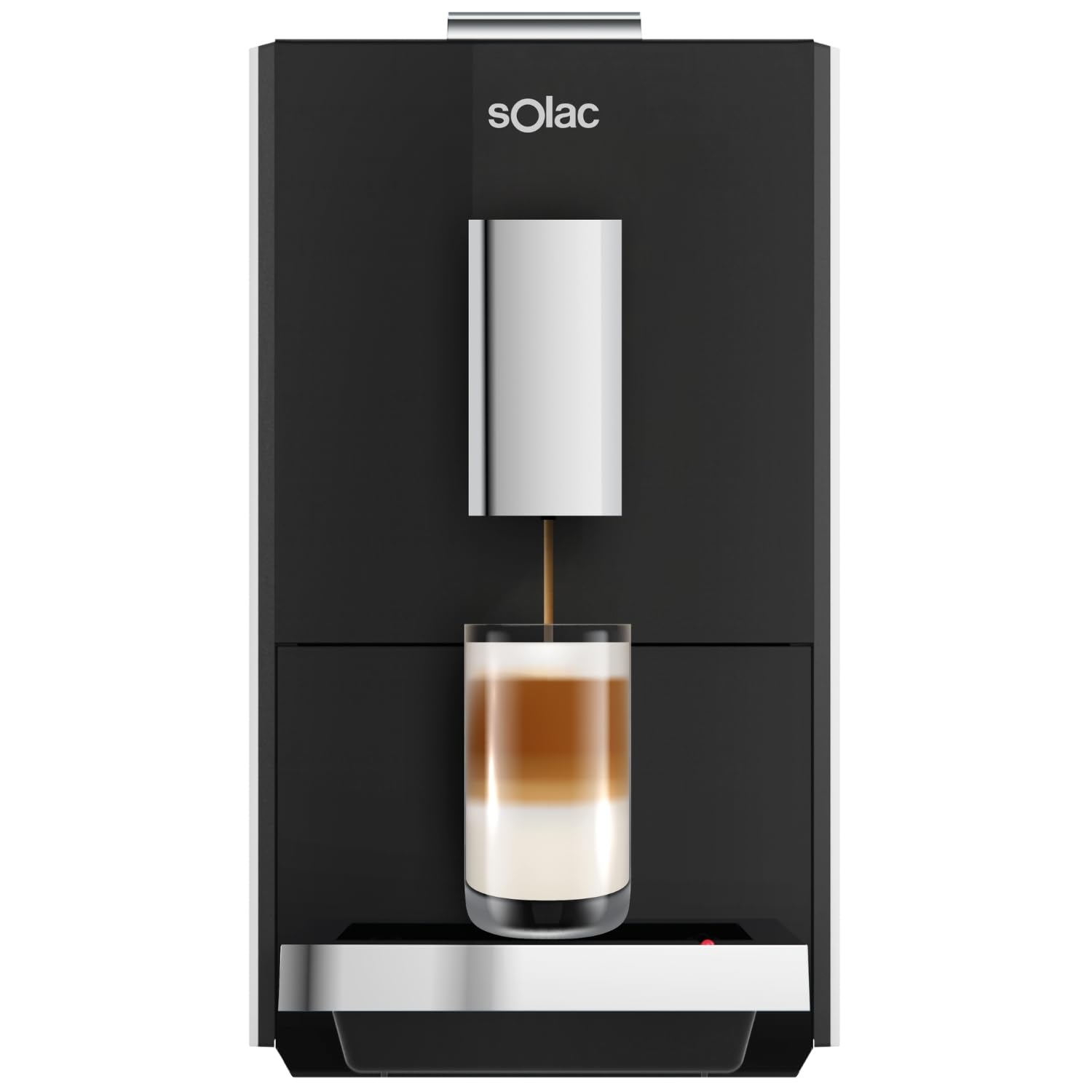 Solac - Cafetera Superautomática 1350W | 19Bar | Espresso y Latte | 4 Menús Predefinidos | Pantalla Digital | Limpieza Automática | Café con Molinillo Incorporado | Calentamiento Thermoblock