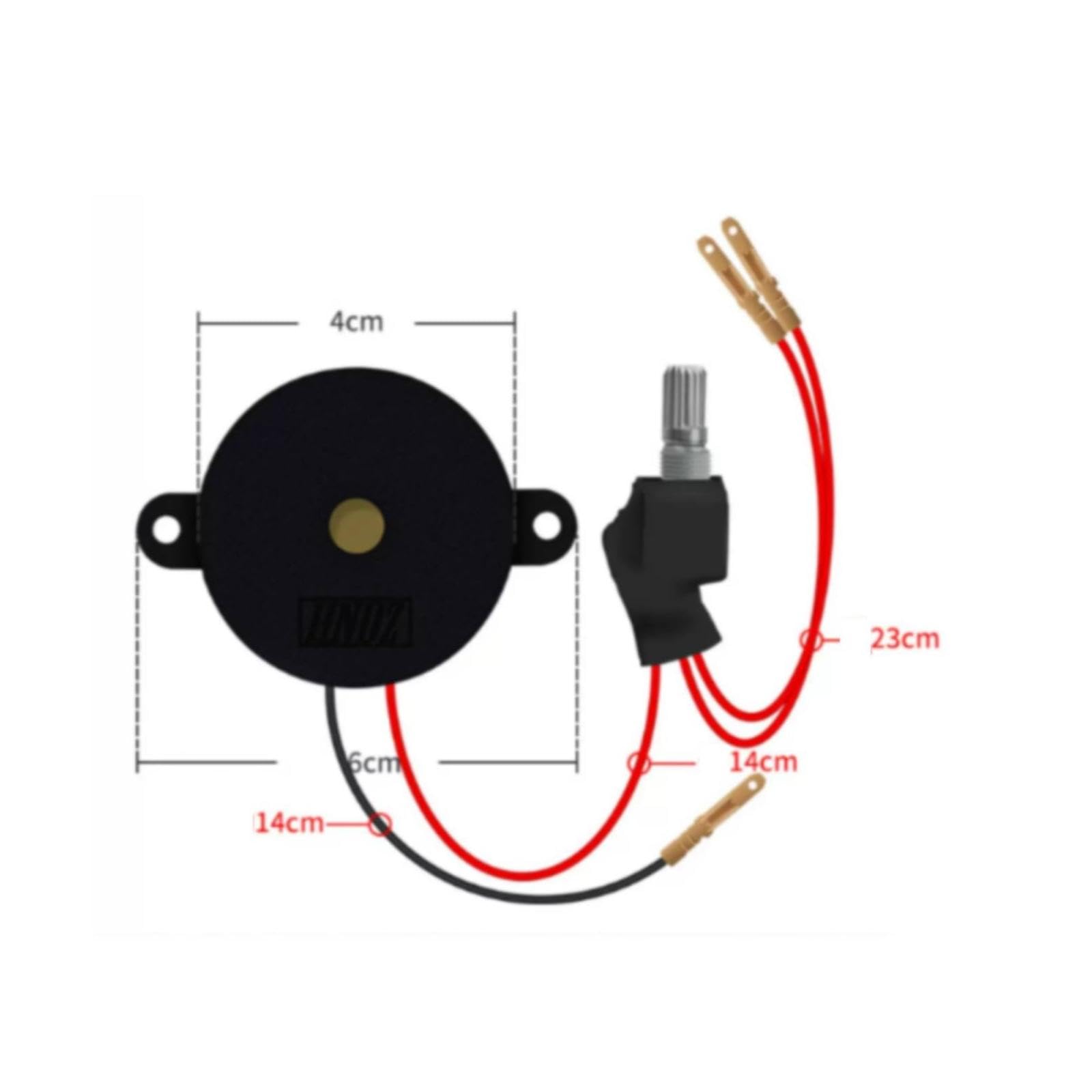 4 Pièces Avertisseur de Clignotant Flasher Rappel Sonore de Direction Ajustable 120db Structure Plastique et Cuivre Stabilité par Tous TEM, 5 pièces
