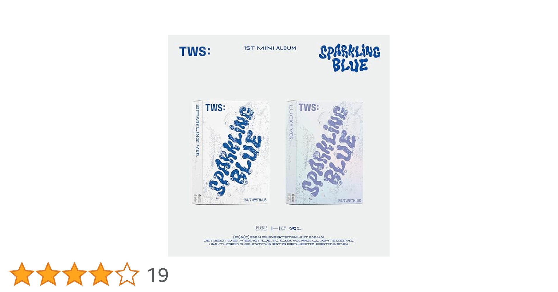 tws アルバム TWS アルバム 新品未使用 SPARKLING BLUE lucky ver. - メルカリ