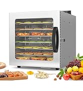 Lecon Voedseldroger van roestvrij staal, 30-90 °C, 24-uurs timer, voedseldroger