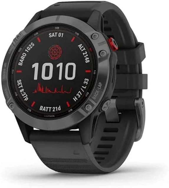 Garmin Fenix 6 Pro Solar 010-02410-15 Smartwatch, 1.4", Czarny