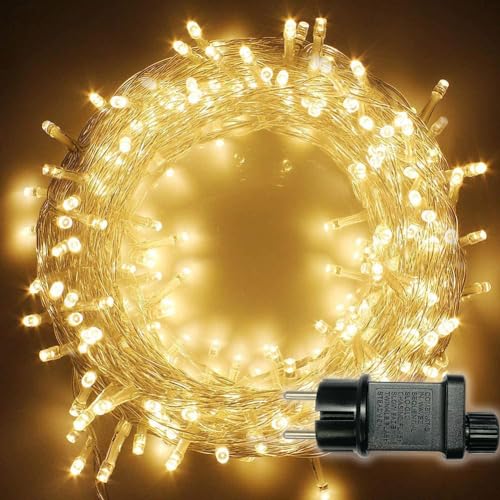 ANKOUJA Catena Luminosa Esterno Interno, 200 LED 20M Impermeabile IP44 8 Modalità per Albero Giardino Festa Patio Matrimonio Natalizie