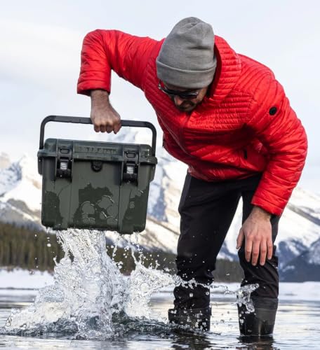 Image of NANUK T30 Waterproof Storage Box - Compact Camping Storage & Gear Box for Outdoor, Marine & Boat Use (16L) - Dustproof, Impact-Resistant Hard Case (16.5 inch x 9.3 inch x 12.5 inch) - Orange