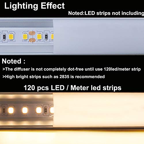 Hunhun CH-02-10 10-Pack 3.3Ft/1Meter V Shape Led Aluminum Channel System thumb #2