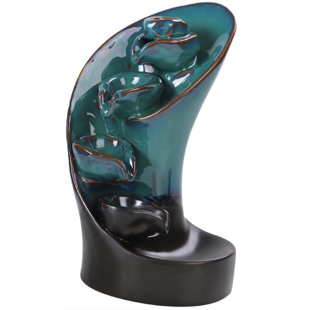 Brûleur d'encens bois de santal scène de montagne décoration intérieure