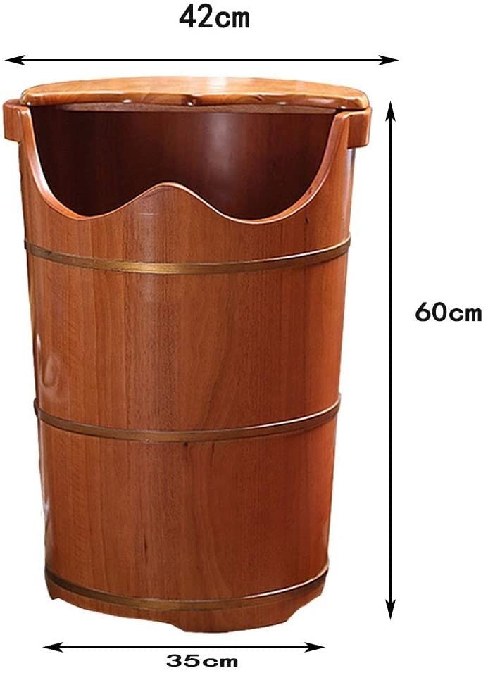 Masajeador Spa de Pies de Madera con Ruedas y Cubierta miniatura 3