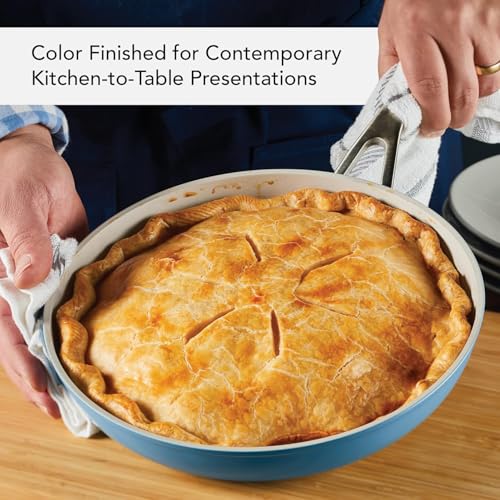 Image of KitchenAid Hard Anodized Ceramic Nonstick Cookware Pots and Pans Set, 9 Piece - Blue Velvet