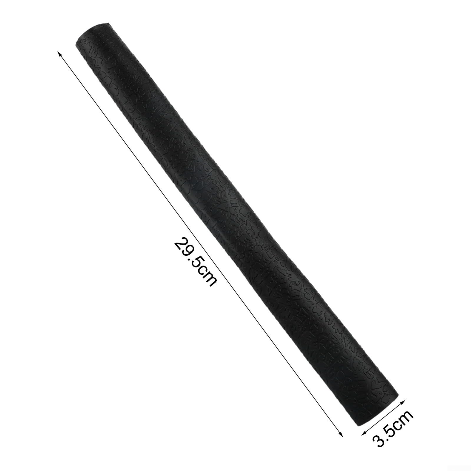 Impugnatura in gomma siliconica per stecca da biliardo, antiscivolo, per giocare a biliardo e snooker, 29,5 x 3,5 cm (nero)