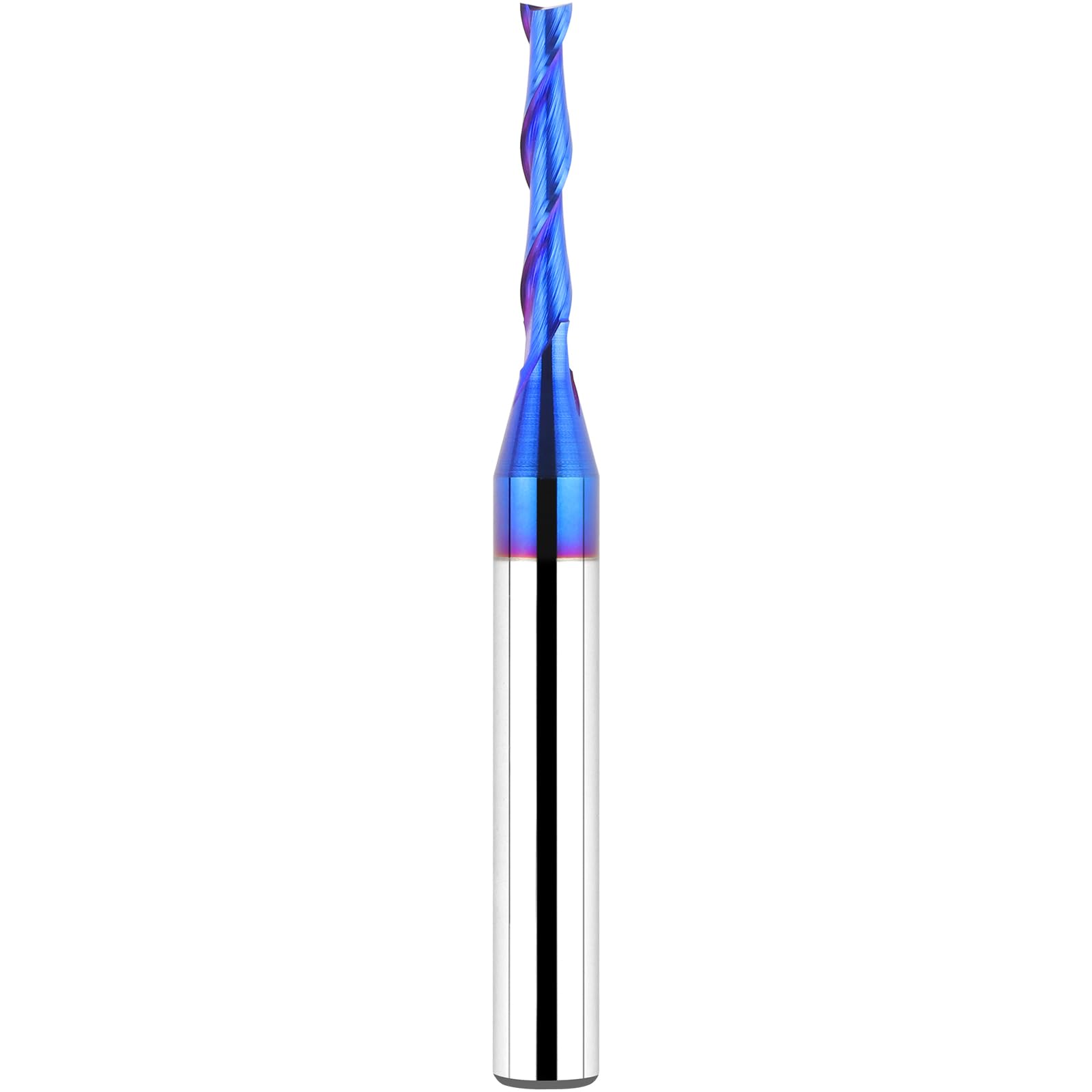 EANOSIC CNC Spiral Router Bit with Up Cut 1/4 Shank, 1/8 Cutting Diameter, 3/4 Cutting Depth, Industrial Solid Carbide End Mill Bit for Custom Furniture, High Precision Cutting, Carving