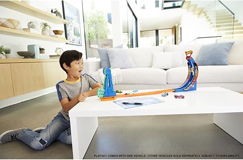 Miniatura 6 de Hot Wheels STEAM Drop & Score Car Race Track - HJC50 ~ Enseña gravedad ~ Plan de lección incluido