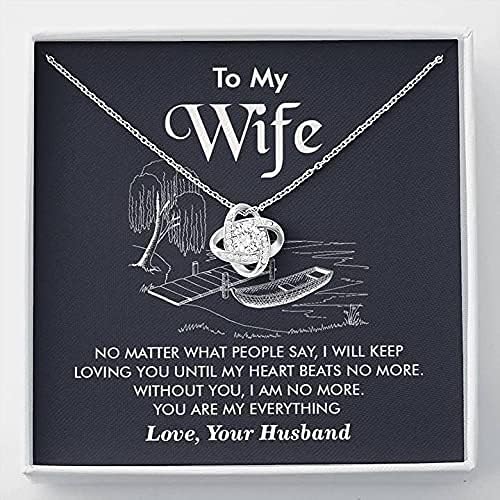 Handmade Jewelry - To My Wife Necklace Gift My Wife from Husband Necklace, Gift My Wife Necklace You Are the Best Catch of My Life Necklaces Styles on Birthday, Xmas with Message Card & Box