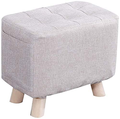 Tabouret en bois de salon beige pour optimiser votre entrée avec style