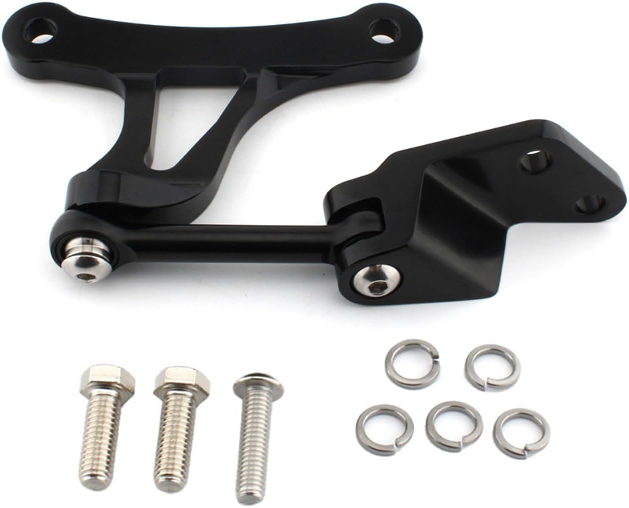 3Pcs/Set Motorcycle Engine Mount Bracket Engine Stabilizer Link Suspension Bracket Set Compatible with Harley Sportster 1200 883 XL 2004-2024, Black
