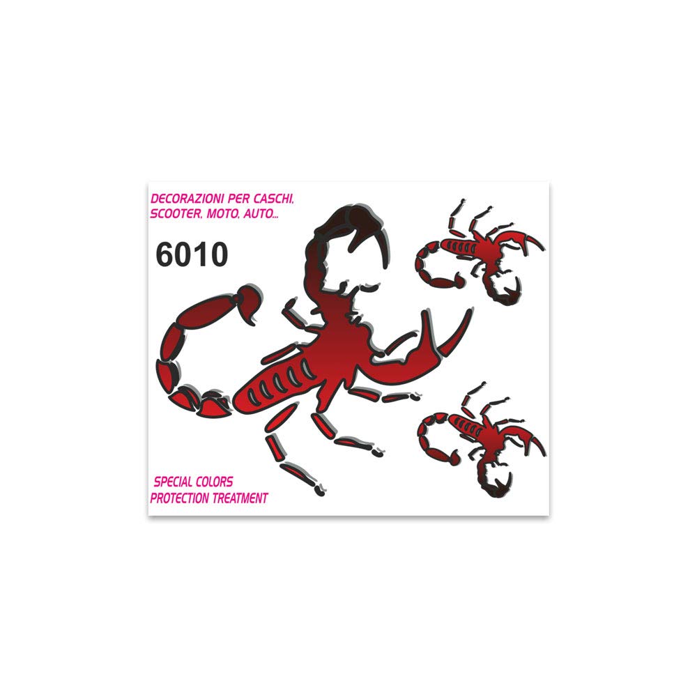 4R Quattroerre.it Stickers Scorpion, 10 x 12 cm
