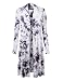 MBJ WSK1078 Womens Lightweight Tie Dye Open Long Maxi Cardigan XL WHITE_BLACK