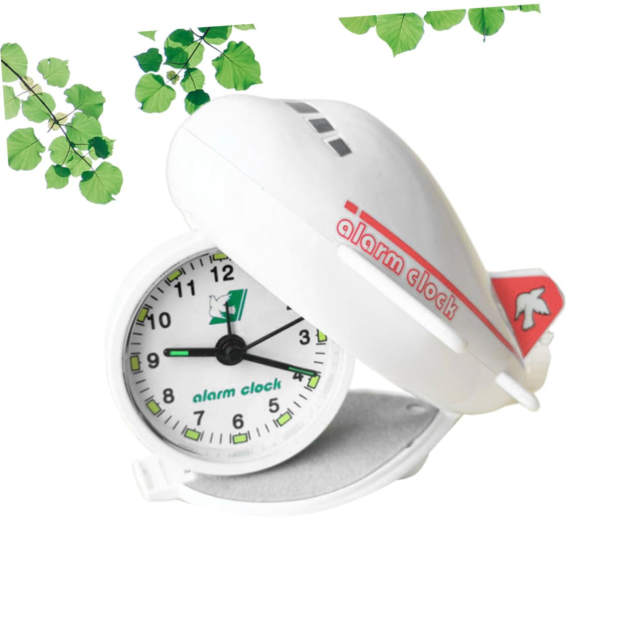 Despertador Creativo de Avión Plegable ABS, para Cabecera Rojo