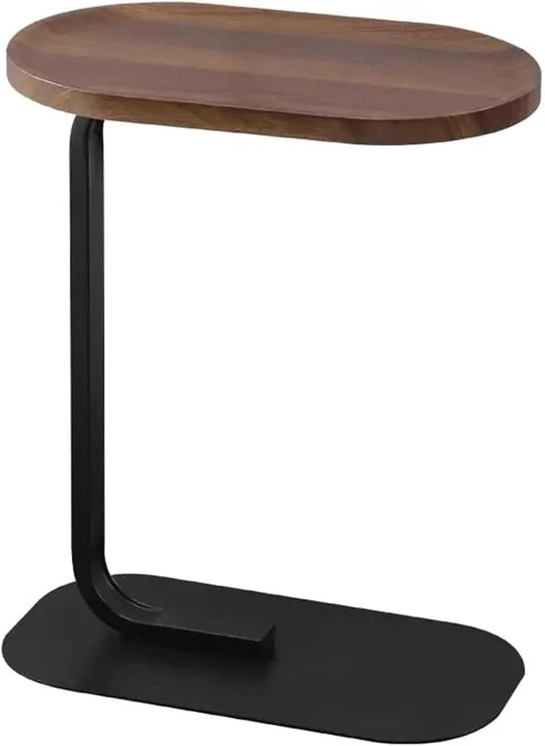 SXZenSpace Narrow Round Bedside Table with Flip Top Tray for Snacks & Drinks Perfect Living Room or Bedroom Space Saving Design Modern Furniture Accent