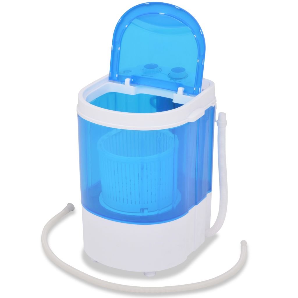 Festnight Mini Waschmaschine Campingwaschmaschine mit Schleuder und 1 Kammer 2,6 kg