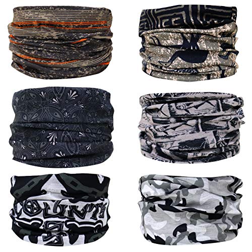 CBOO Bandanas Multifuncionales Elásticas Pañuelos Cabeza Bufanda Bandana Cintas Pelo de cuello para Hombre Mujer para Esquí, Moto Ciclismo, Motocicleta (Serie 41)