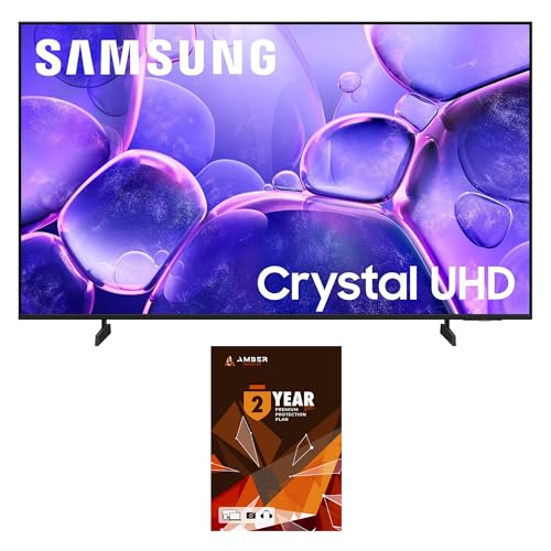 Samsung UN43U8000FFXZA 43 Inch Crystal 4K AI Upscaling UHD TV with a 2 Year Amber Protection Plan (2025)