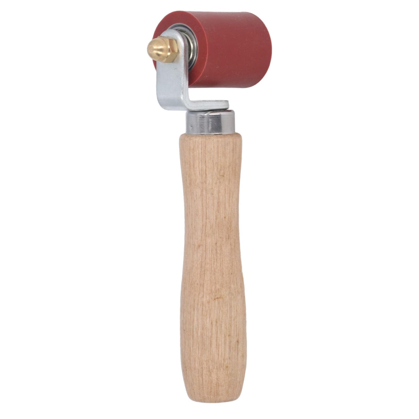 Alomejor Rouleau de Pression Manuel pour Couture, Rouleau Manuel en Silicone Durable pour le Soudage à Haute Température, les Travailleurs de la Construction (rouge)