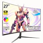 ZZA – ZZA 27 Zoll Curved Gaming Monitor, 200Hz, 1ms, FHD 1080P, Fr