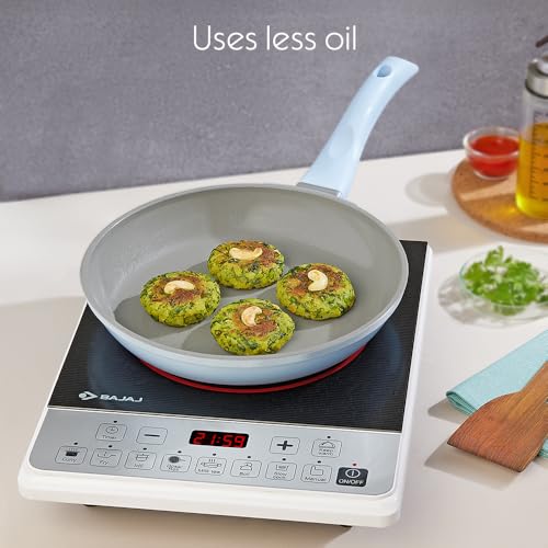 Image of Borosil Vajra Series Fry Pan 24 cm (1.5 L Capacity) | Diecast with Ceramic Coating Frying Pan with Handle | Gas Stove and Induction Friendly | PFOA /PFAS Free | Dishwasher Safe | 1 Year Warranty