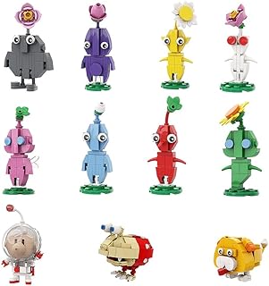 11パック レッド/ウィング/キャプテン/オーチ/ブルー/ロック/ブルバーブ/パープル/グリーン/ホワイト/イエローピンクミンフィギュアビルディングトイ かわいい動物フィギュア人形 子供向け クリエイティブなクリスマスと誕生日のギフト (600ピース)