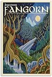Affiche de toile Seigneur des anneaux terre du milieu monde Art affiche affiche toile mur Art peintures décoratives imprime (50x75cm Sans cadre)