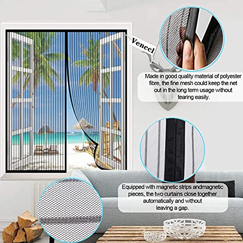 QAZWSX Zanzariera Magnetica Finestra，Totalmente