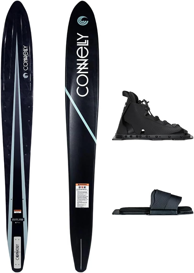 Connelly Outlaw Slalom Ski with OSFA Swerve Front Boots Swerve RTP - X-Small