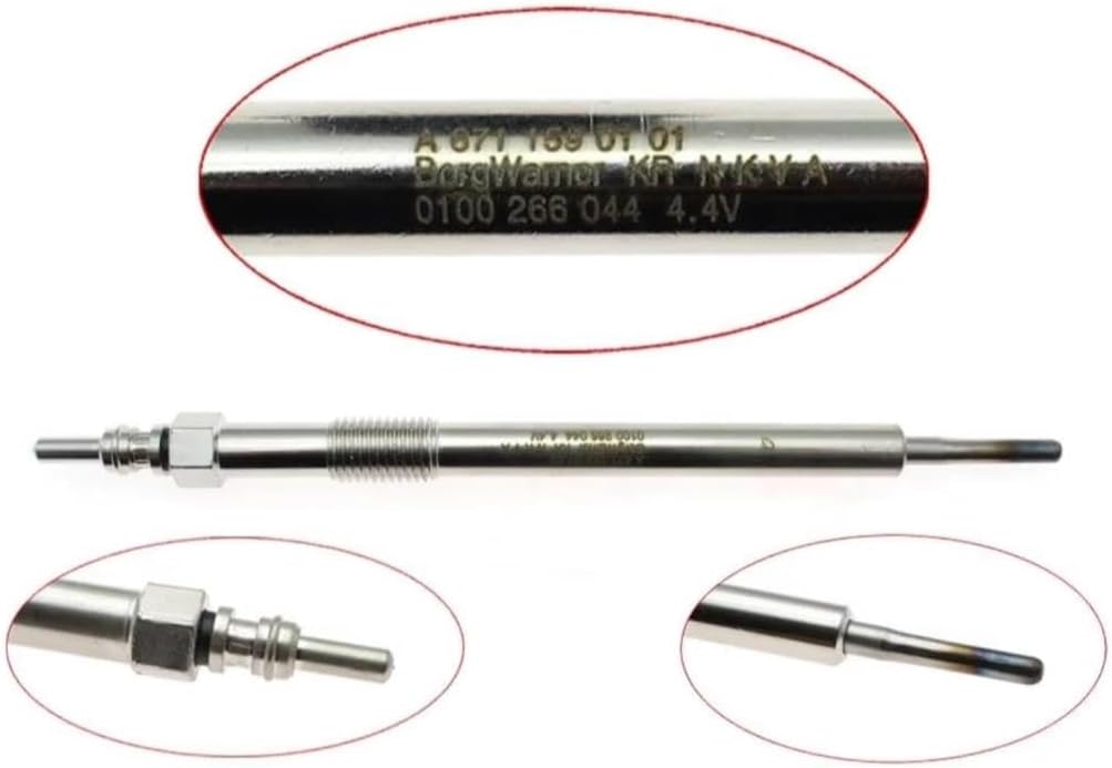 Car Diesel Glow Plug Set for Hyundai for County for Mighty for HD65 HD72 HD78 3671045001 Glow Plug Heater Preheating Plug Auto Parts Repair Kit(2pcs)