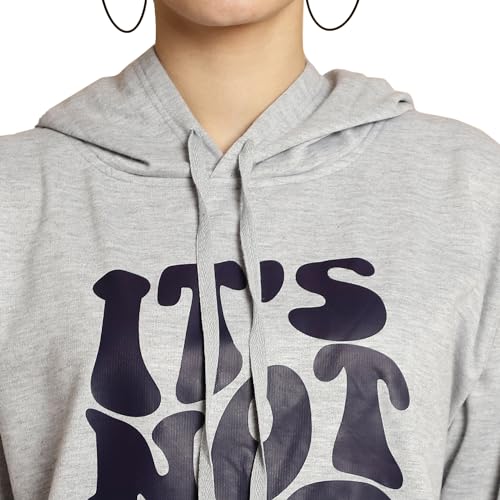 Image of Mack Jonney Printed Hooded Cotton Fleece Sweatshirt for Women-MACK32482