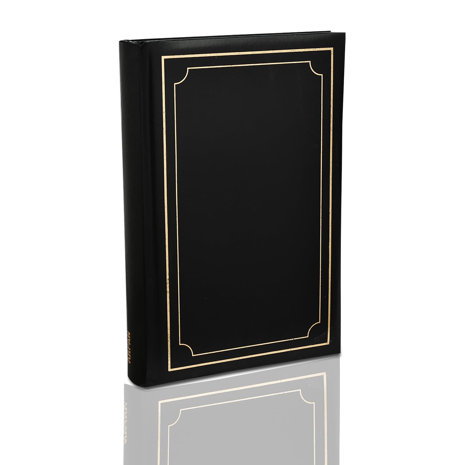 Arpan Black 6X4'' Deluxe Padded Cover Bookbound Slip In Memo Photo Album For 300 Photos