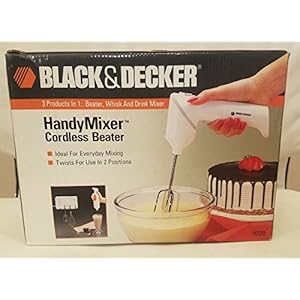 Black & Decker Gizmo Handy Mixer Rechargeable Cordless Beater. Handy Mixer & Blender In One. The Cordless Mixer With A Split Personalty. Model 9220