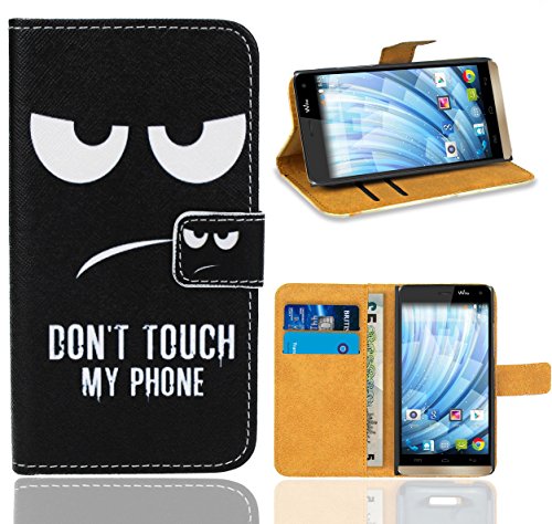 FoneExpert Wiko Getaway Housse Coque, Etui Housse Coque en Cuir Portefeuille Wallet Case Cover pour Wiko Getaway