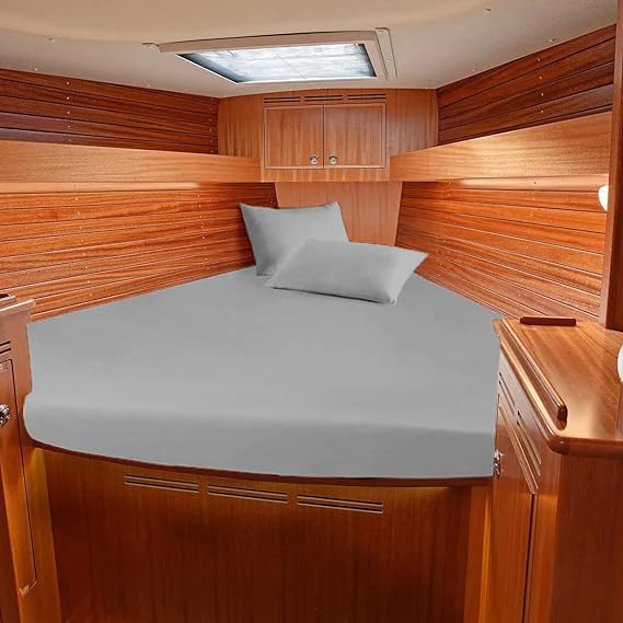 Miniatura 9 de Balsara's Juego de sábanas para barco, 100% algodón egipcio, 800 hilos, universal, litera de AFT. La mejor ropa de cama para embarcaciones en la