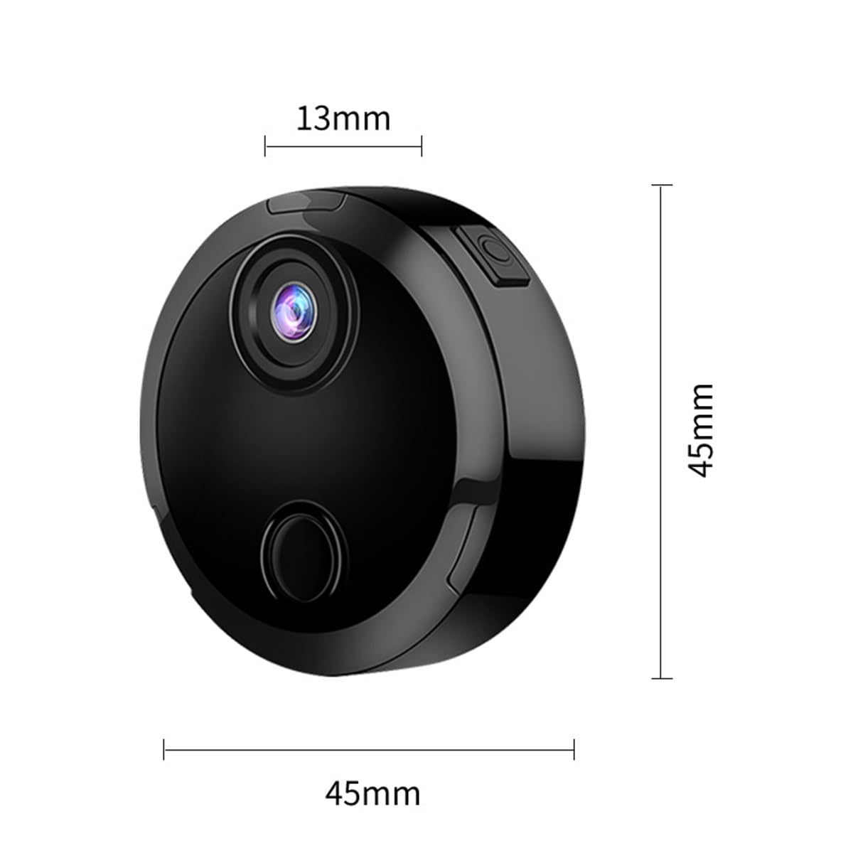 Mini ukryta kamera, wewnętrzne zewnętrzne bezprzewodowe kamery WiFi, mikrokamera z wykrywaniem ruchu i lampami noktowizyjnymi, kamera HD 1080p z nagrywaniem w pętli