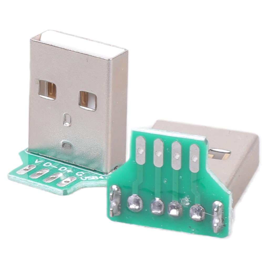 Tsophreniq USB 2.0 PCB Mount Connector Assortment USB 4Pin/USB C 5Pin PCB Mount Socket Connector Power Supply Adapter