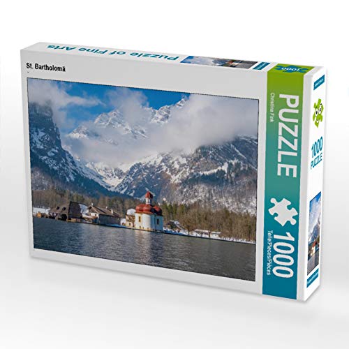 CALVENDO Puzzle ‚Schiffsanleger In St. Bartholomä‘ – 1000 Teile, Legegröße 64x48 Cm, Premium-Qualität Aus Europa