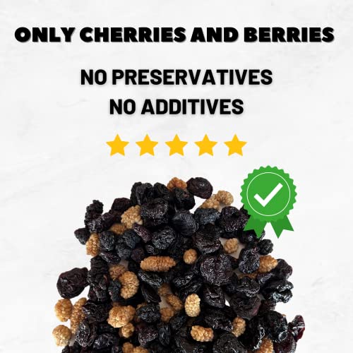 image for Berrilys Cherries and Berries, 10 Oz, Healthy Snacking, Vegan, Non-gmo