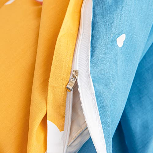 Meju Duck Cute Adorable 100% Cotton Duvet Cover Set Blanket 60" X 80" Throw Cover With Zipper Closure For Kids Boys Girls Twin Bed Decoration Gift (Yellow Duck, Twin 59" X 78") #TOP4