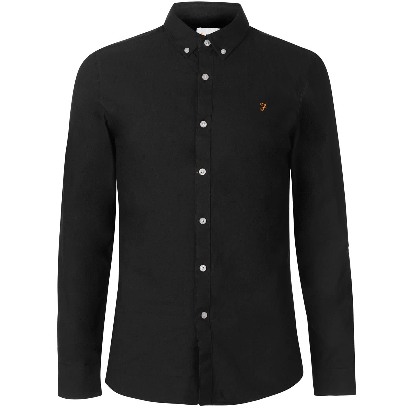 Farah Mens Checked Shirt Long Sleeve Cotton