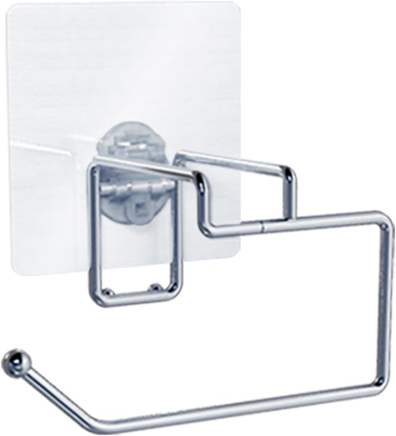 Toilet Paper Roll Holder - Self Adhesive Stainless Steel Bath Tissue Dispenser - Self Stick For Easy Bathroom Wall Mount or Smooth Surface Installation-Now With Stronger Adhesive