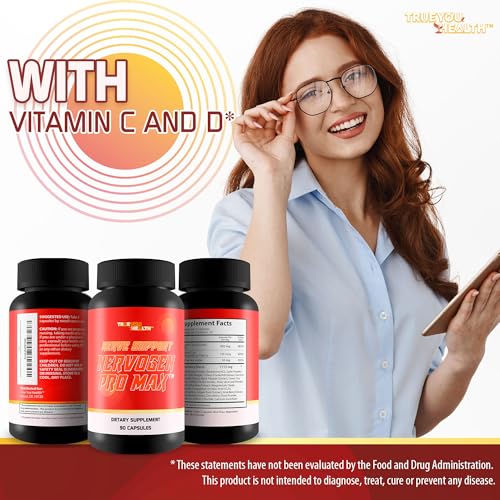 Nerve Support Nervogen Pro Max - Premium Nerve Health Support Formula - Support Reduced Swelling to Help Soothe Nerve Discomfort - Vitamin C, Vitamin D, Turmeric - Promote Optimal Blood Flow - Thumbnail 6